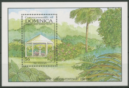 Dominica 1992 Botanischer Garten Fontäne Block 203 Postfrisch (C93972) - Dominique (1978-...)