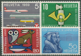 Schweiz 1959 Ereignisse Ausstellungen Verkehrshaus Tierschutz 668/71 Postfrisch - Unused Stamps