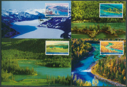 China 2006 Kanasi-Naturreservat Altai-Gebirge Maximumkarten 3777/80 MK (X40104) - Maximumkaarten