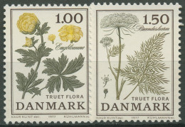 Dänemark 1977 Bedrohte Pflanzen Trollblume Sumpfbrenndolde 653/54 Postfrisch - Unused Stamps