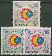 Ghana 1964 Jahr Der Ruhigen Sonne 170/72 A Postfrisch - Ghana (1957-...)