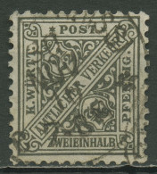 Württemberg Dienstmarken 1916 Ziffer In Schildern 237 Gestempelt - Used