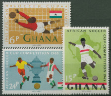 Ghana 1965 Fußball-Afrikameisterschaft 243/45 Postfrisch - Ghana (1957-...)