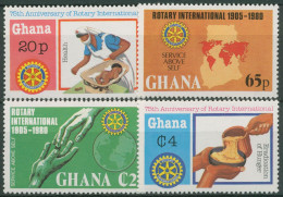 Ghana 1980 75 Jahre Rotary International 864/67 A Postfrisch - Ghana (1957-...)