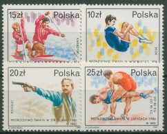 Polen 1987 Sport WM-Erfolge 3118/21 Postfrisch - Nuevos