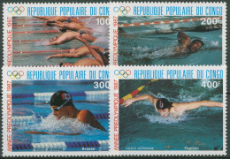 Kongo (Brazzaville) 1988 Olympia Vorolympisches Jahr 1076/79 Postfrisch - Ungebraucht