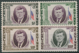 Guinea 1964 Präsident John F. Kennedy 226/29 A Postfrisch - República De Guinea (1958-...)