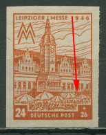 SBZ West-Sachsen 1946 Leipziger Messe Mit Plattenfehler 164 BY I Mit Falz - Other & Unclassified