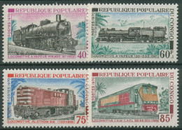 Kongo (Brazzaville) 1970 Eisenbahn Lokomotiven 261/64 Postfrisch - Mint/hinged