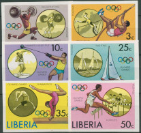 Liberia 1976 Olympische Sommerspiele Montreal 990/95 B Postfrisch - Liberia