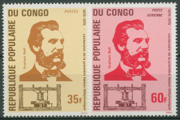 Kongo (Brazzaville) 1976 Das Telefon Alexander Graham Bell 527/28 Postfrisch - Mint/hinged