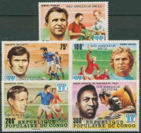 Kongo (Brazzaville) 1978 Fußball-WM Argentinien 662/66 Postfrisch - Mint/hinged