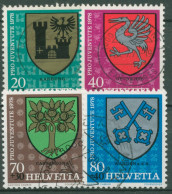 Schweiz 1978 Pro Juventute Wappen Gemeindewappen 1142/45 Gestempelt - Usados