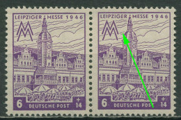 SBZ West-Sachsen 1946 Leipziger Messe WZ X Plattenfehler 162 AX II Postfrisch - Sonstige & Ohne Zuordnung