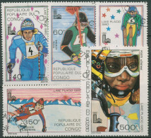 Kongo (Brazzaville) 1979 Olympische Winterspiele Lake Placid 714/18 Gestempelt - Nuevas/fijasellos