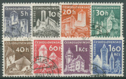 Tschechoslowakei 1960 Burgen Und Schlösser 1185/92 Gestempelt - Usados