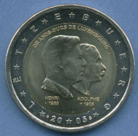 Luxemburg 2 Euro 2005 Großherzog Adolphe, Vz/st (m4875) - Luxemburgo