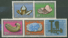 Schweiz 1960 Pro Patria Mineralien Steine Fossilien Handwerk 714/18 Postfrisch - Ungebraucht