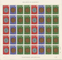 Guernsey 1979 Freimarken Münzen 174/75+178 ZD-Bogen Postfrisch (XL60000) - Guernsey