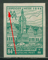 SBZ West-Sachsen 1946 Leipziger Messe WZ X Plattenfehler 165 BX V Mit Falz - Andere & Zonder Classificatie