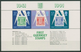 Guernsey 1991 Marken Dt. Besetzung Heftchenblatt H-Bl. 34 Postfrisch (C62996) - Guernsey