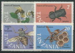 Tansania 1987 Insekten Biene Wespe Käfer 399/02 Postfrisch - Tansania (1964-...)