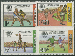 Tansania 1984 Olympische Sommerspiele Los Angeles 242/45 Postfrisch - Tansania (1964-...)