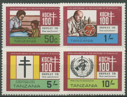 Tansania 1982 100 J. Entdeckung Des Tuberkulose-Erregers 213/16 Postfrisch - Tanzania (1964-...)