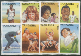 Tansania 1989 Sportler Sumo Golf Steffi Graf Pelé 555/62 Postfrisch - Tanzanie (1964-...)