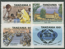 Tansania 1989 100 J. Interparlamentarische Union Wahlen 614/17 Postfrisch - Tanzanie (1964-...)