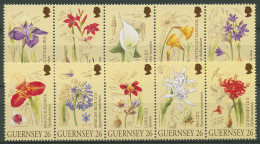 Guernsey 2000 Pflanzen Blumen Lilien 858/67 ZD Postfrisch (C62985) - Guernsey