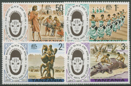 Tansania 1977 Kunst- Und Kulturfestival Nigeria Tanz Jagd 70/73 Postfrisch - Tanzania (1964-...)