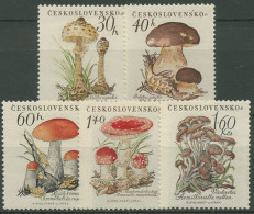 Tschechoslowakei 1958 Pilze Parasol, Steinpilz, Rotkappe 1101/05 Postfrisch - Unused Stamps