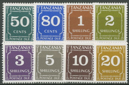 Tansania 1990 Neue Ziffernzeichnung Portomarken 30/37 Postfrisch - Tanzanie (1964-...)