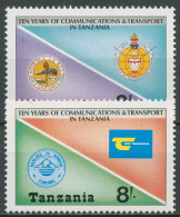 Tansania 1987 Transport- Und Kommunikationswesen 409/10 Postfrisch - Tanzania (1964-...)