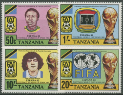 Tansania 1982 Fußball-WM In Spanien Spieler Pokal 197/00 Postfrisch - Tanzania (1964-...)