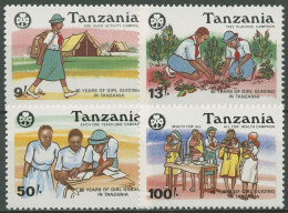 Tansania 1990 60 Jahre Pfadfinderinnen 644/47 Postfrisch - Tanzania (1964-...)