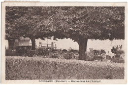 CPA DE DOUSSARD  (HAUTE SAVOIE)  RESTAURANT SAUTREAU - Doussard