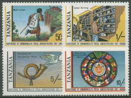Tansania 1981 Postverwaltung Postläufer Posthorn 181/84 Postfrisch - Tanzanie (1964-...)