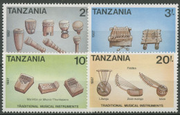 Tansania 1989 Musikinstrumente Trommeln Geigen 565/68 Postfrisch - Tanzanie (1964-...)