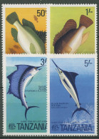 Tansania 1977 Sportfischerei Segelfisch Marlin 66/69 Postfrisch - Tanzanie (1964-...)