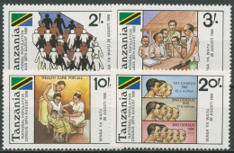 Tansania 1988 Volkszählung 453/56 Postfrisch - Tanzania (1964-...)