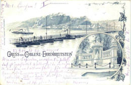 Gruss Aus Coblenz-Ehrenbreitstein - Litho - Koblenz