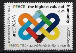 GEORGIA /GEORGIEN /GÈORGIE  - EUROPA-CEPT 2023 -"PEACE -THE HIGHEST VALUE Of HUMANITY".- SERIE De 2 V. - N - 2023