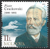 Moldova 2015. Scott #871 (U) Pyotr Ilich Tchaikovsky (1840-93), Composer - Moldawien (Moldau)