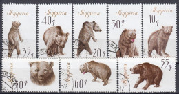 ALBANIA 1010-1017,used - Bears