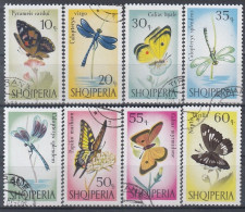 ALBANIA 1048-1055,used - Schmetterlinge