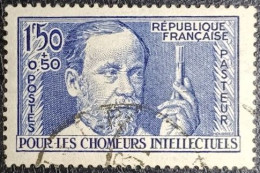 N°333 Chômeurs Intellectuels. Louis Pasteur 1Fr,50+50 Outremer. Oblitéré. T.B... - Oblitérés