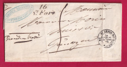 CURSIVE 16 ST FORT CHARENTE INFERIEURE T15 ST GENIS DE SAINTONGE 1851 LETTRE - 1801-1848: Précurseurs XIX