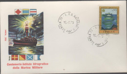 ITALIA - ITALIE - ITALY - 1973 - Centenario Dell'istituto Idrografico Della Marina Militare - FDC Roma - FDC